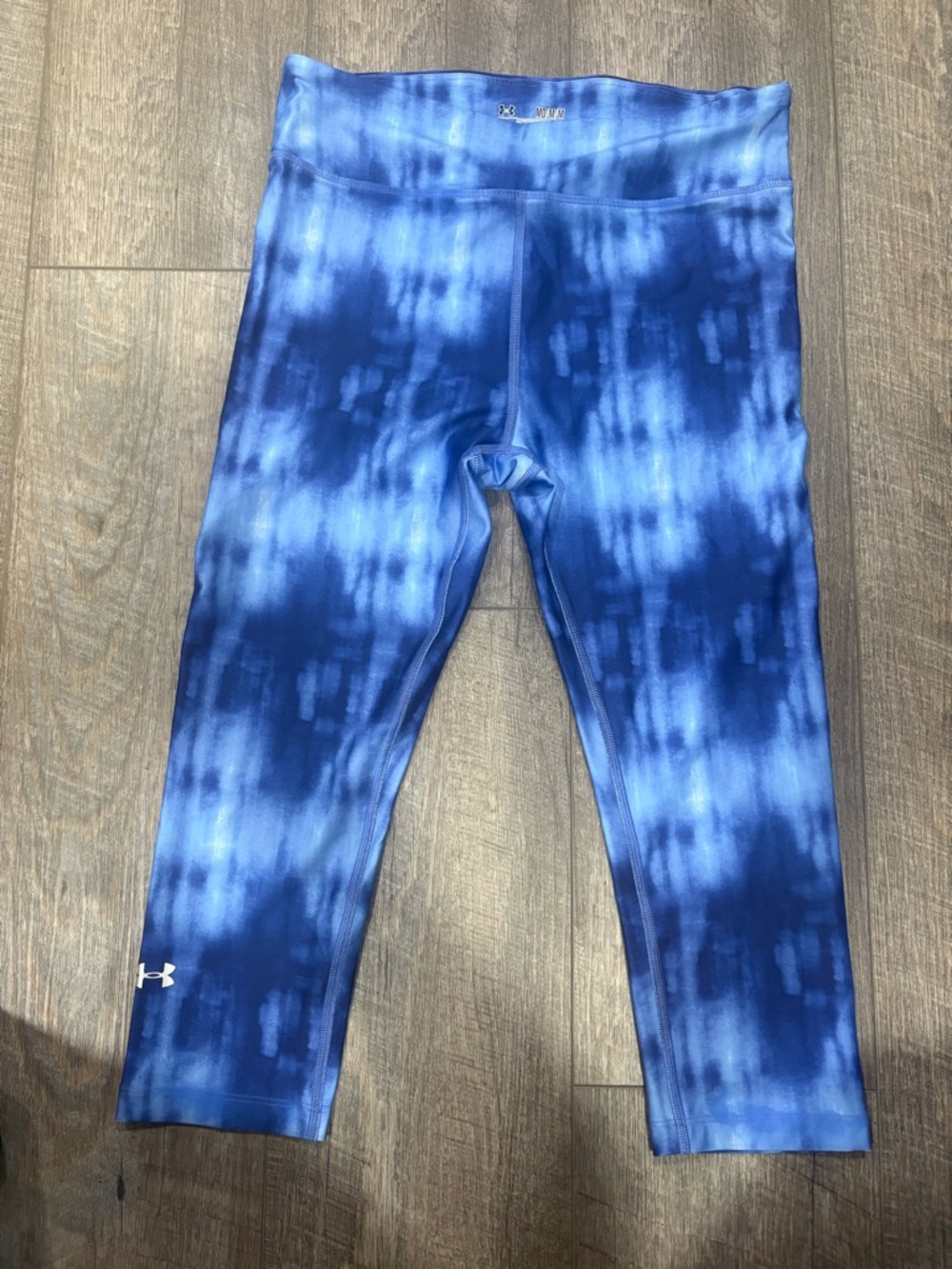Under Armour Girls' Blue Tie-Dye Capri Leggings